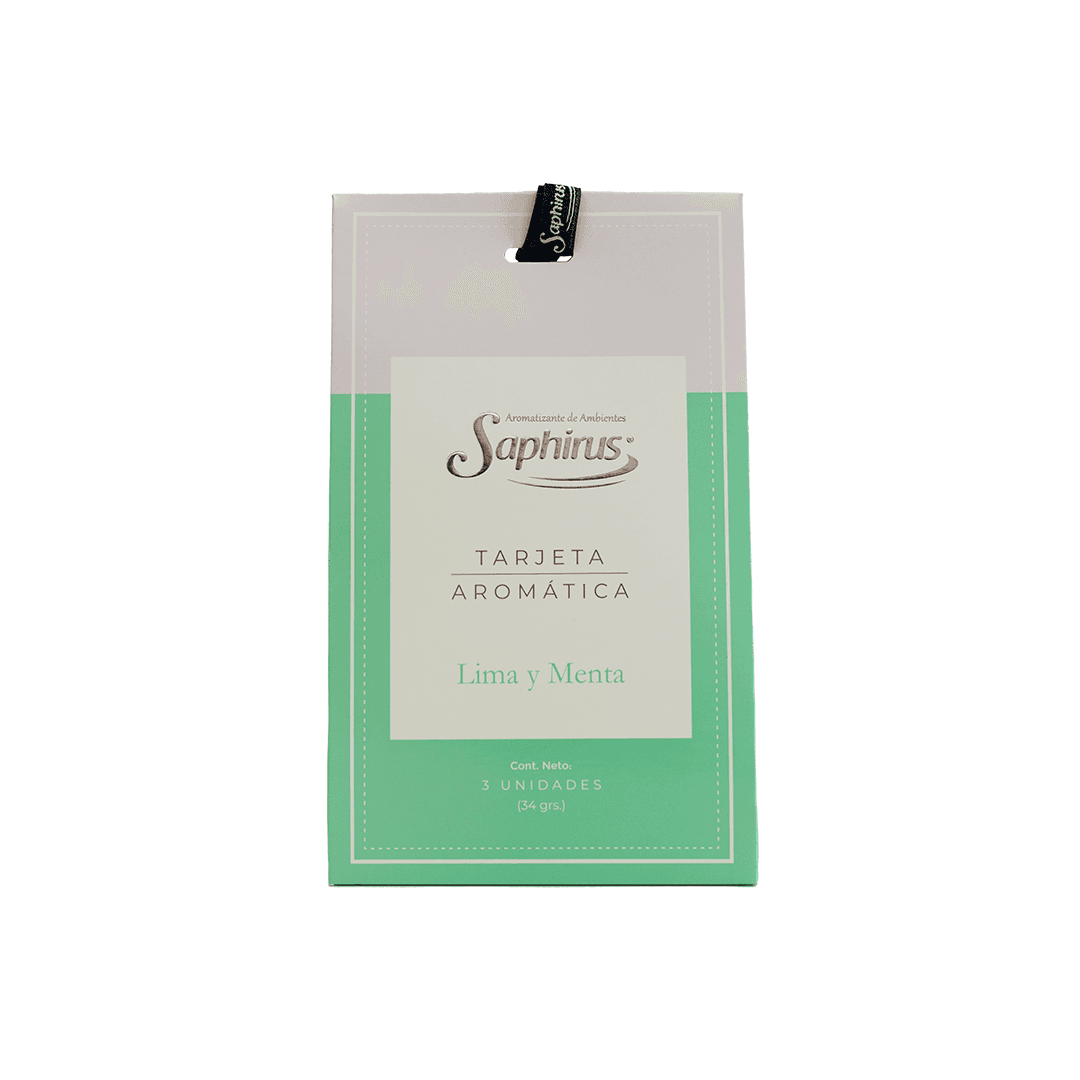 Tarjeta aromática lima & menta